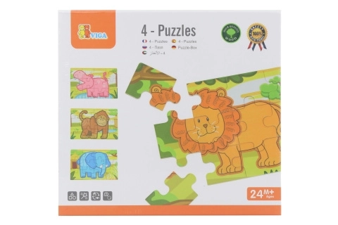 Drevené puzzle Džungľa