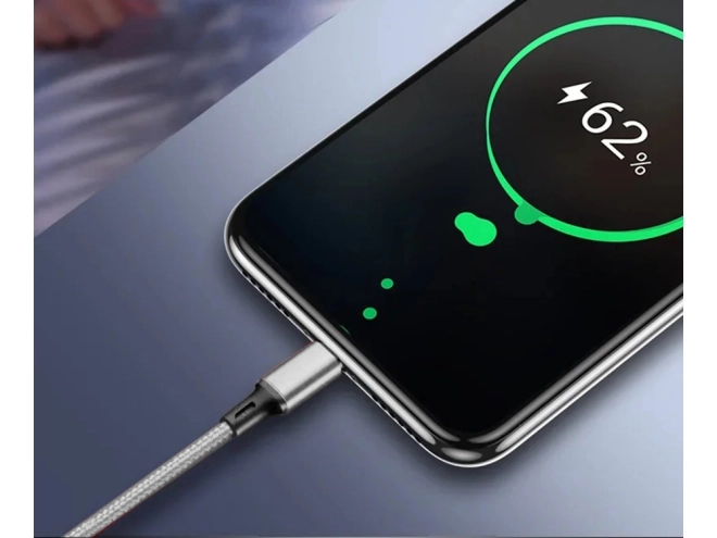 3v1 usb kábel pre telefón lightning kábel iphone micro usb typ-c 1,2 m – Biela