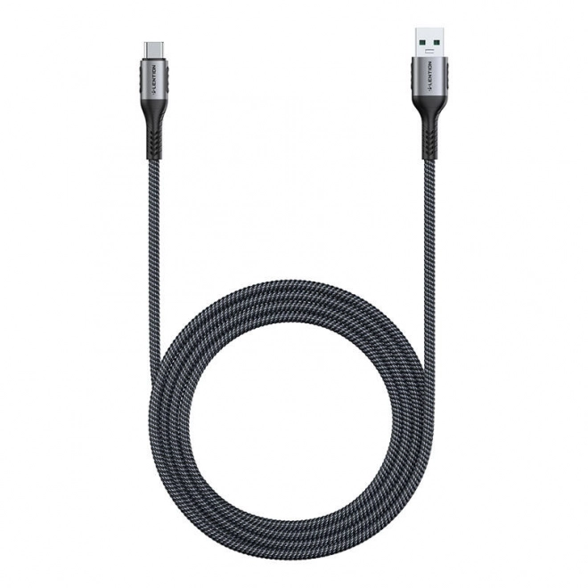 Kábel USB-A na USB-C 6A Čierny Lention