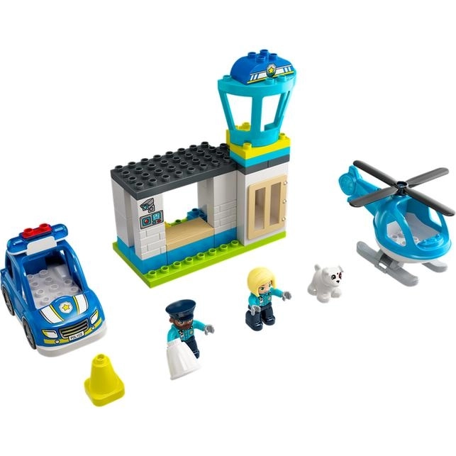 Lego Duplo policajná stanica a vrtuľník