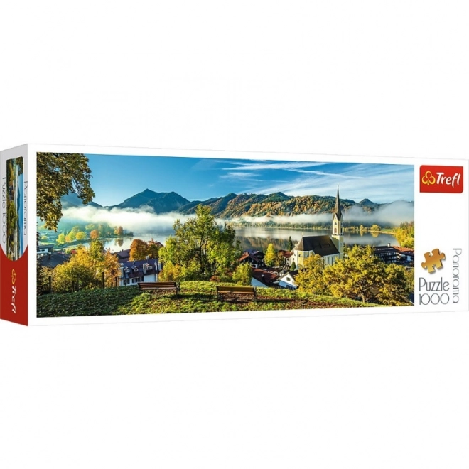 Panoramatické puzzle jazera Schliersee 1000 dielikov