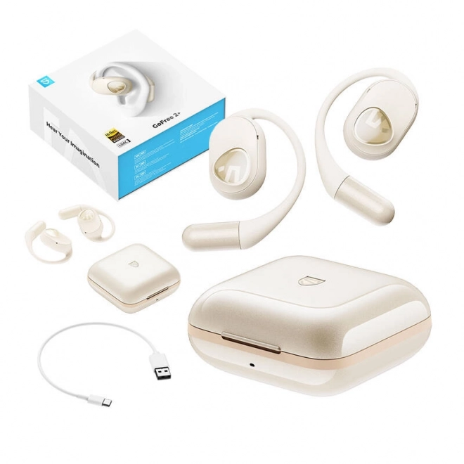 Bezdrôtové slúchadlá Soundpeats GoFree2+ biele