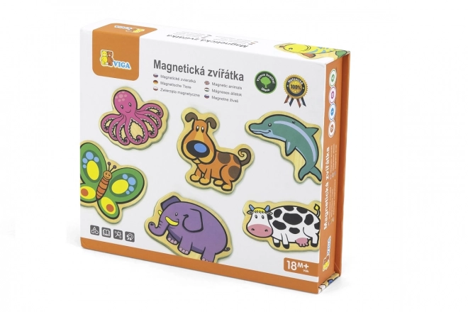 Drevené magnety pre deti Zvieratká - sada 20 ks