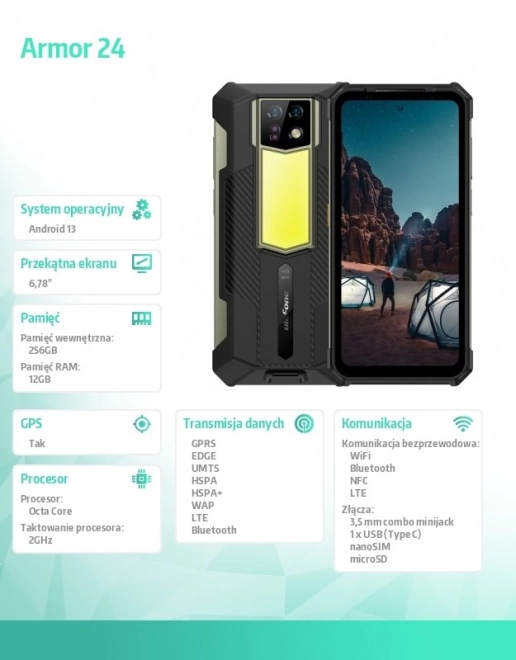 Odolný smartfón Armor 24 4G