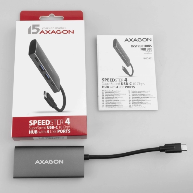 Rýchly USB-C HUB AXAGON