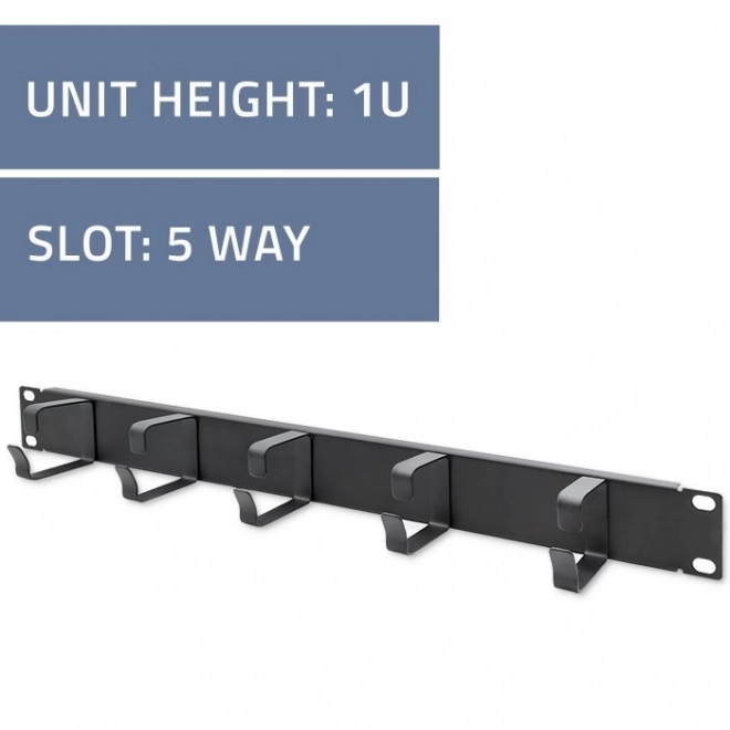 Organizér káblov pre rack skrine 19" | 1U