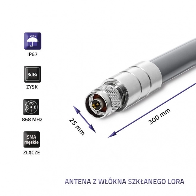 Externá anténa LoRa 3dBi