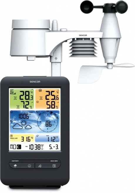 Profesionálna meteorologická stanica s WiFi a 5v1 snímačom