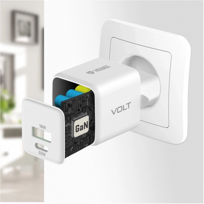 Kompaktná USB nabíjačka GaN VOLT 20W