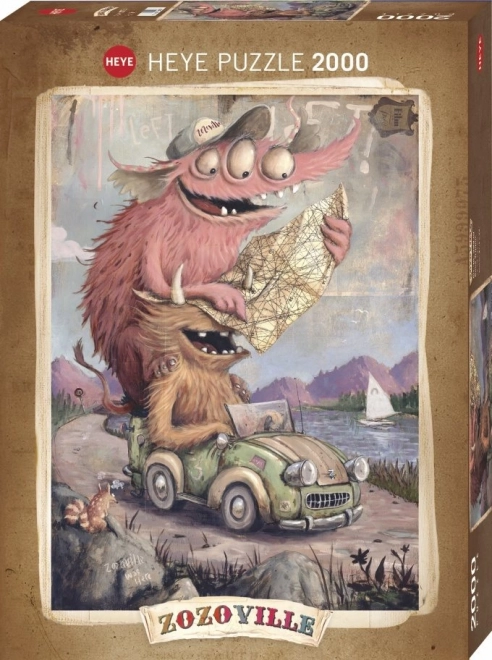 Puzzle Čas na výlet 2000 dielikov