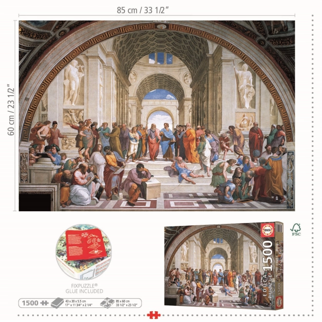 Puzzle Athénska škola 1500 dielikov