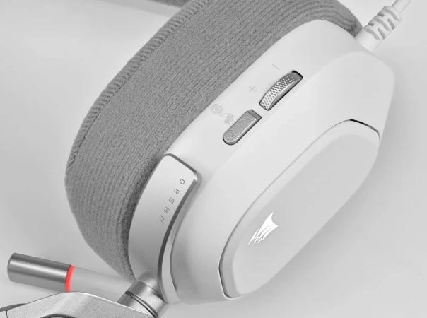 Herné Slúchadlá Corsair RGB USB Wired Biele