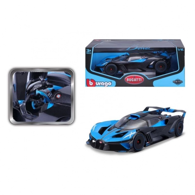 Bburago Bugatti Bolide Modrý/Čierny 1:18