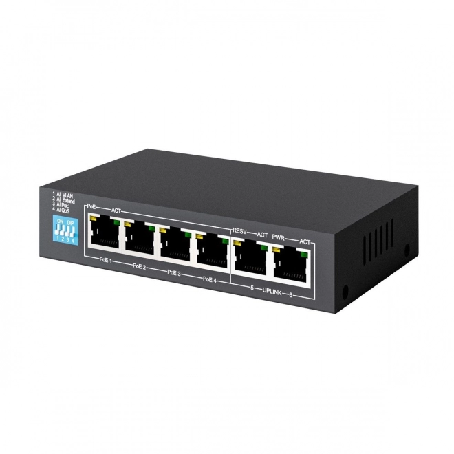 Switch Extralink Krios PoE 4x Gigabit s rozšírenými režimami