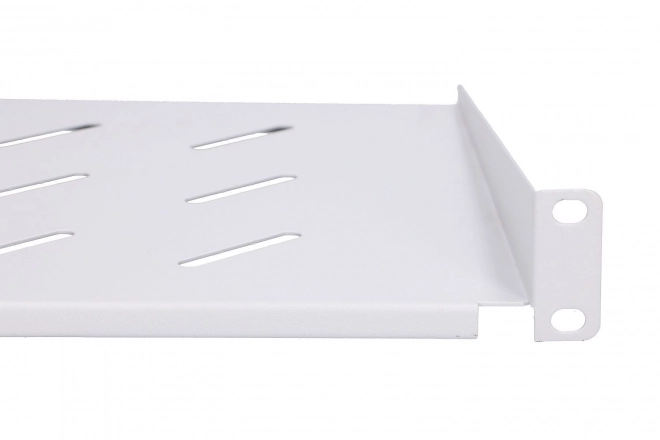 1U polica do nástenných rack skríň sivá 25 cm