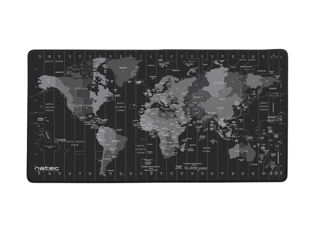 Podložka pod myš Natec Time Zone Map Maxi 800x400