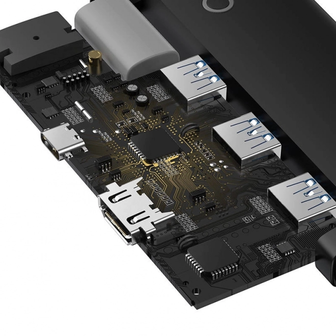 Rozbočovač Baseus Lite 5v1 s USB-C, 3x USB 3.0 a HDMI