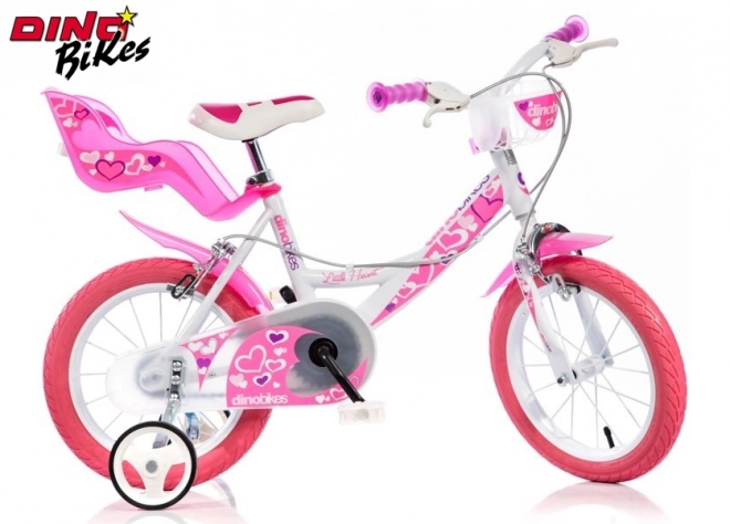 Detský bicykel 14" biely