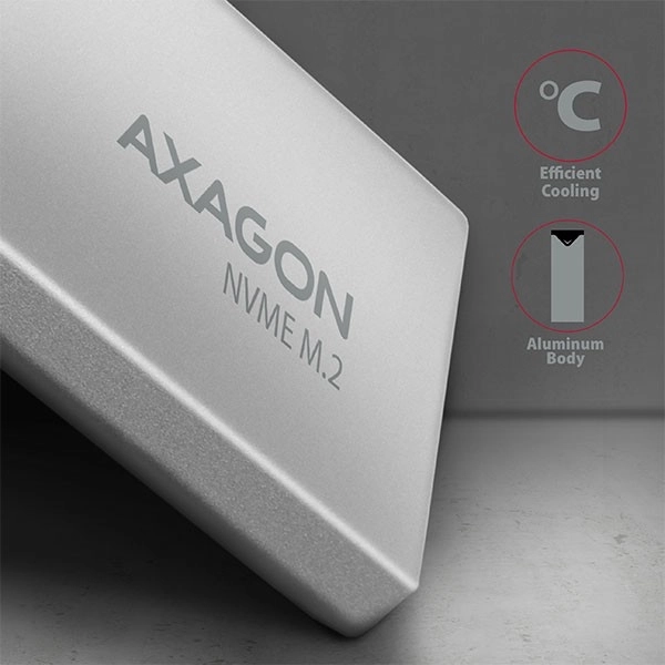 Rýchla externá hliníková skrinka USB-C 3.2 pre M.2 NVMe SSD