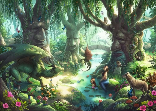 Ravensburger Únikové EXIT Puzzle Kouzelný les 368 dielikov