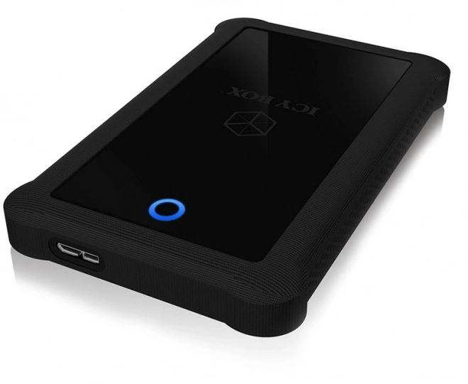 Elegantná čierna hdd usb 3.0 obal so silikónovým puzdrom