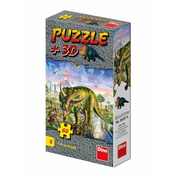 Puzzle s dinosaurem: Parasaurolophus 60 dielikov