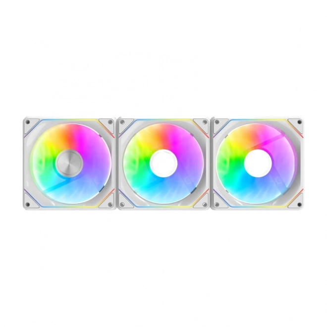 Ventilátor White Darkflash Gauss ARGB Sada