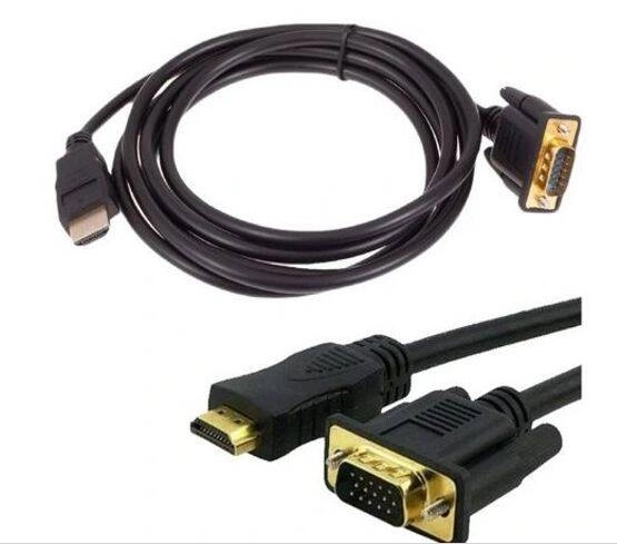 Kábel VGA na HDMI 2m so zlatými konektormi