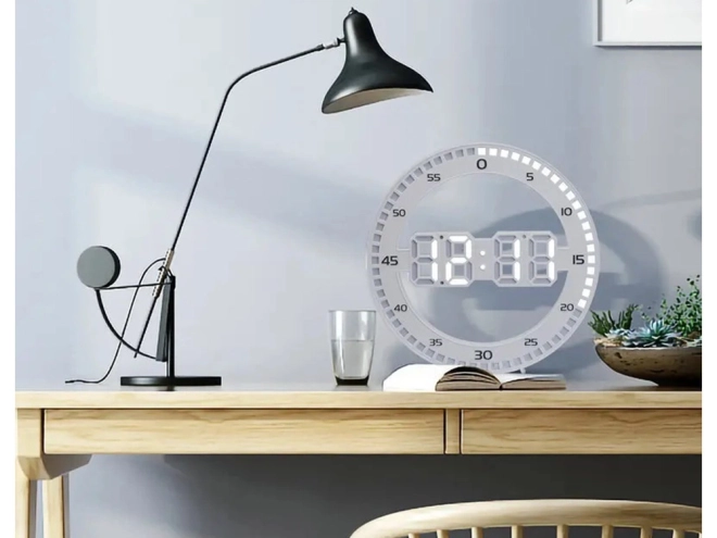 LED digitálny budík s teplomerom a alarmom