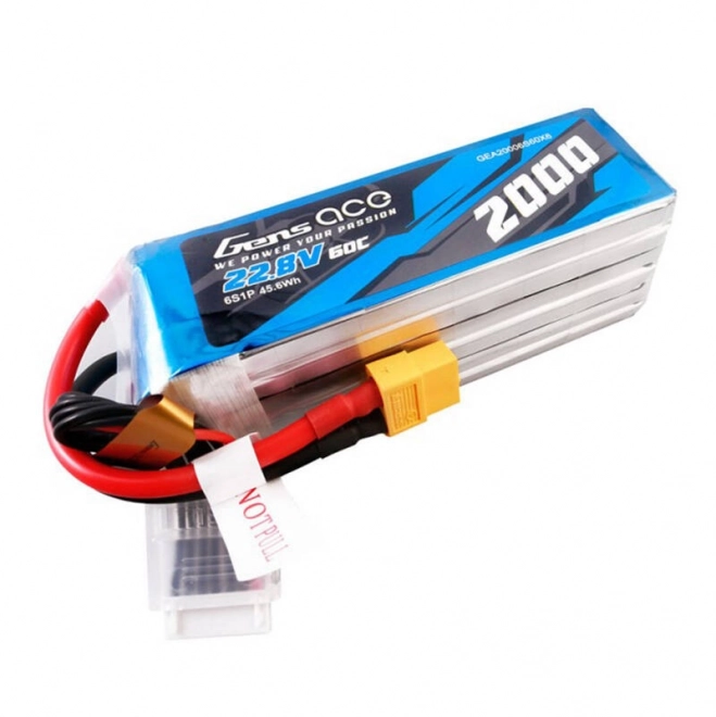 Vysokonapäťová Lipo batéria 2000mAh 22,8V 60C XT60