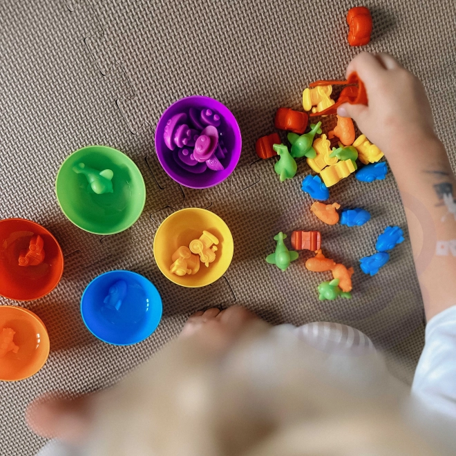 Vôňová montessori hra Nauč sa počítať – zoo zvieratká