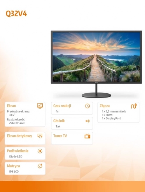 Monitor AOC Q32V4 31,5 IPS