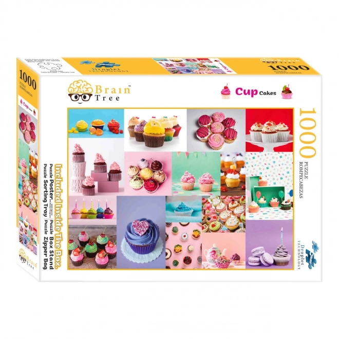 Puzzle Brain Tree Cupcakes 1000 Dielikov