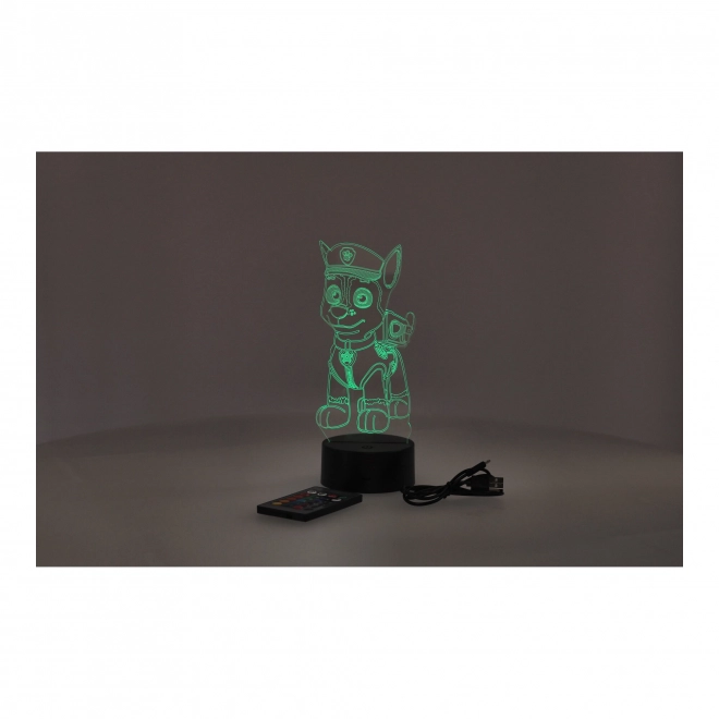 Nočná lampa 3D LED Pes Hologram + ovládač