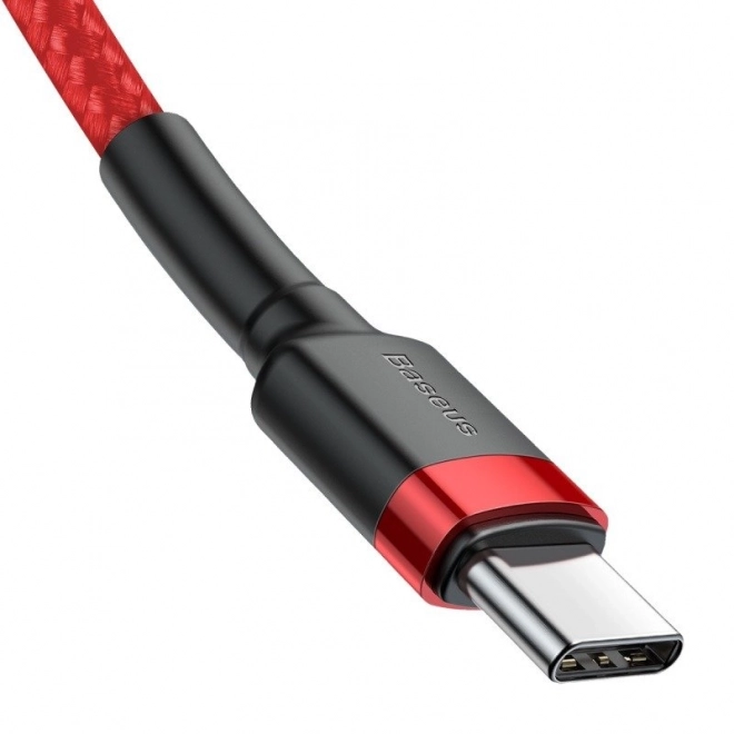 Kábel Baseus Cafule USB-C PD 2.0 QC 3.0 60W 1m - červený