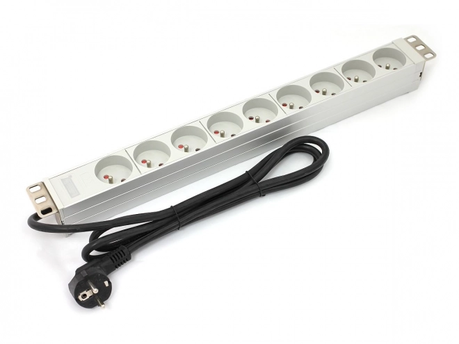 Hliníková PDU rozvodná lišta do racku 19"