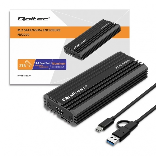 Qoltec SSD box NV2270 pre disk M.2