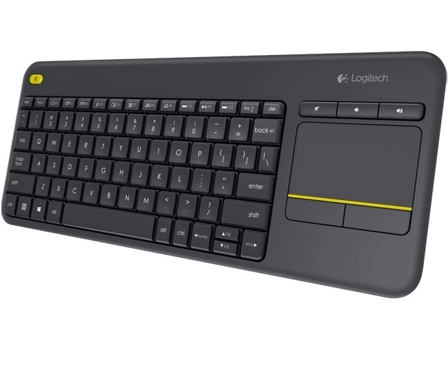 Bezdrôtová klávesnica s dotykovým panelom Logitech K400 Plus čierna