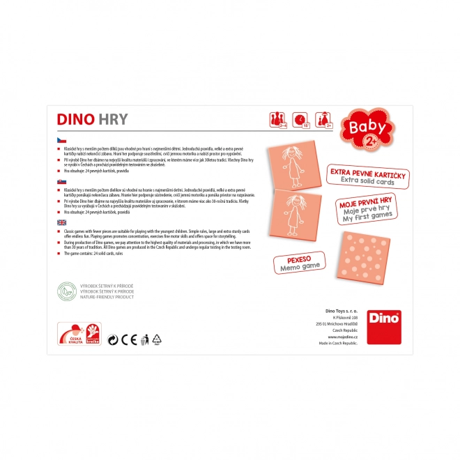 Dino Baby pexeso domáce zvieratká