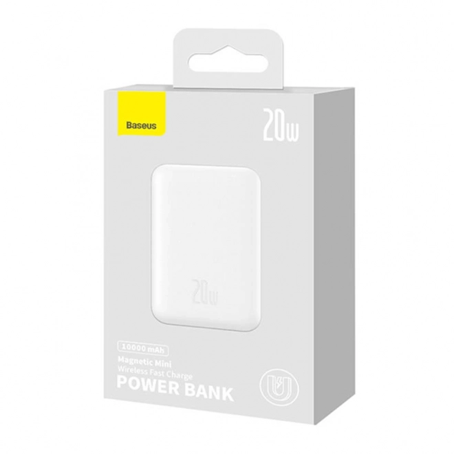 Magnetická powerbanka Baseus 10000mAh USB-C 20W biela