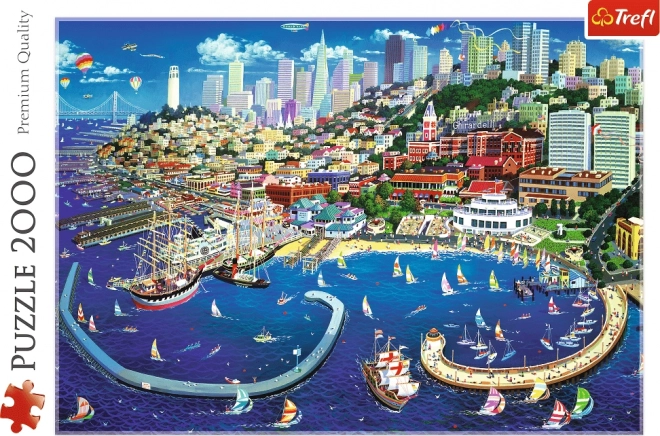 Puzzle Prístav v San Franciscu 2000 dielikov