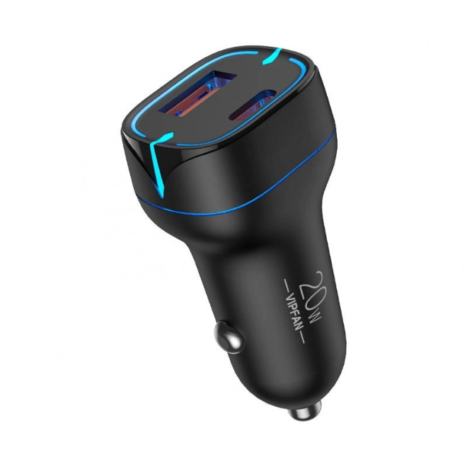 Nabíjačka do auta Vipfan USB USB-C s rýchlonabíjaním