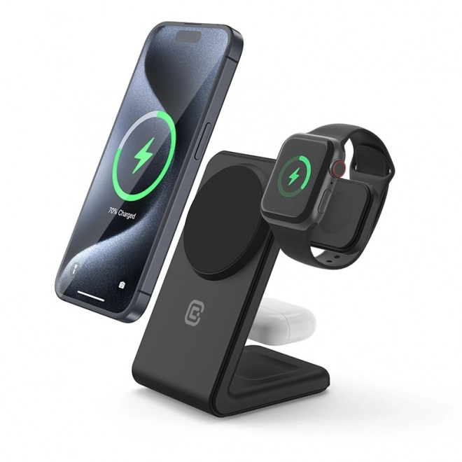 Bezdrôtová nabíjačka 3v1 s MagSafe pre iPhone, Apple Watch a AirPods