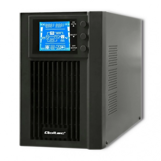Záložný zdroj UPS na čisto sinusovú vlnu 1kVA 800W s LCD a USB