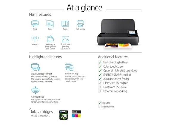 Prenosná tlačiareň HP Officejet 250 AiO