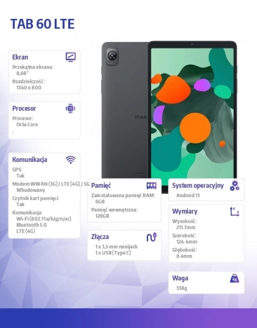 Tablet Tab 60 LTE 8,68 palca