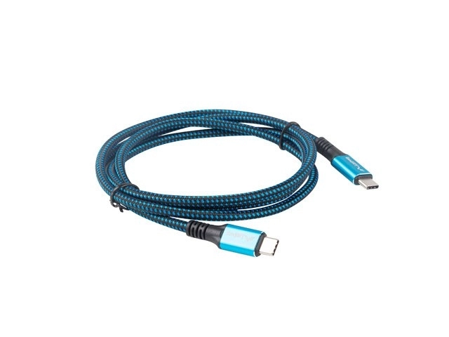 Lanberg kábel USB-C USB4 čierno-modrý 1.2m 100W 8K 60Hz