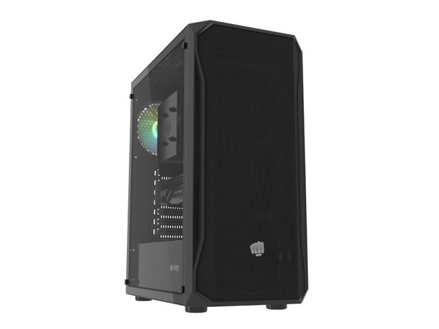 Počítačová skriňa Fury Shobo SH4 RGB s oknom čierna