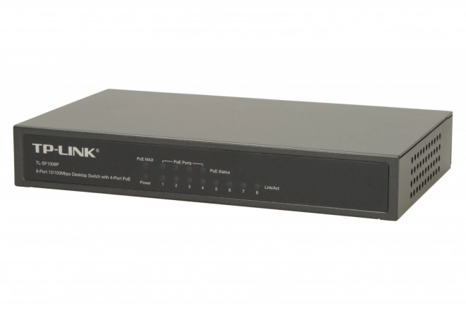PoE Switch 8 portov 10/100M Stolový