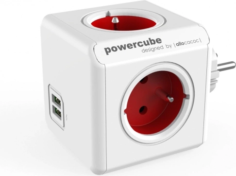 Rozbočovač zásuviek PowerCube Original USB červený